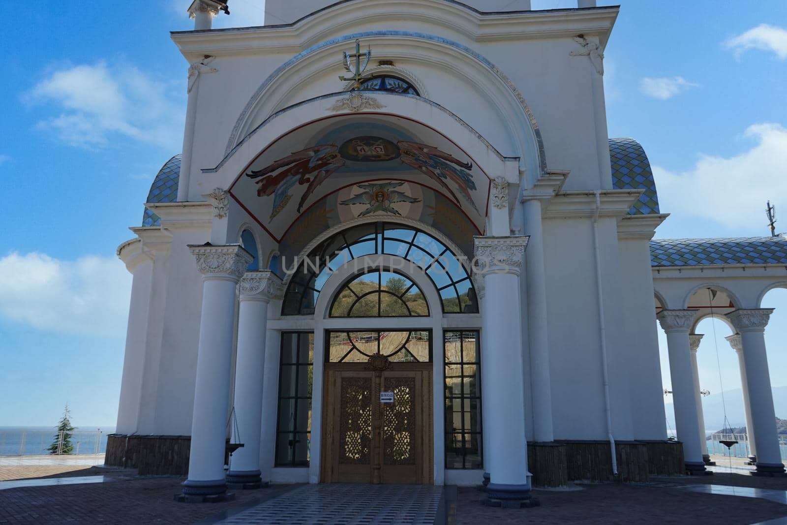 Temple-beacon memory of all those killed on the water and travel. Malorechenskoe. Crimea