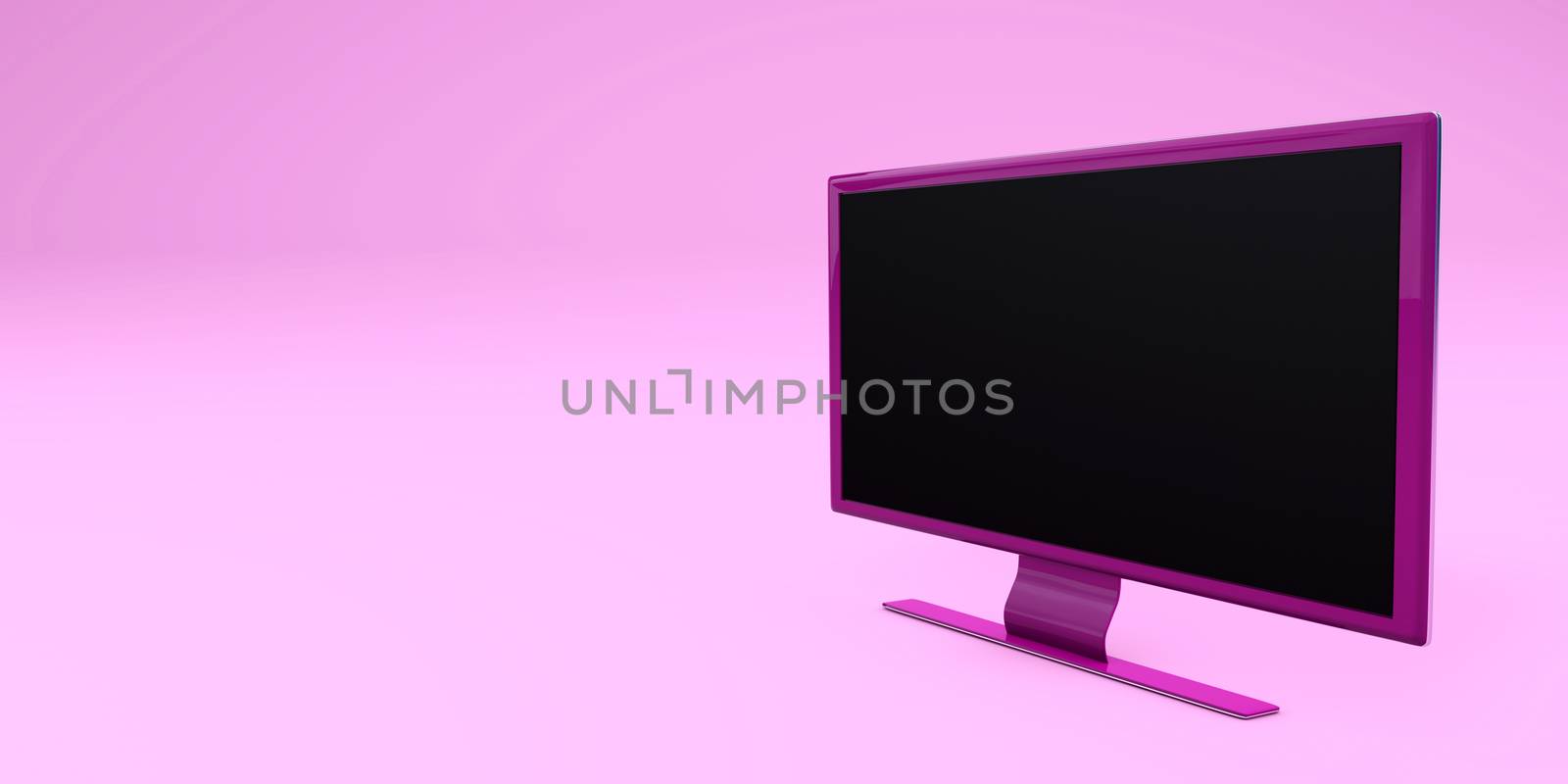 TV close-up content 3d concept 3d rendering isolated design