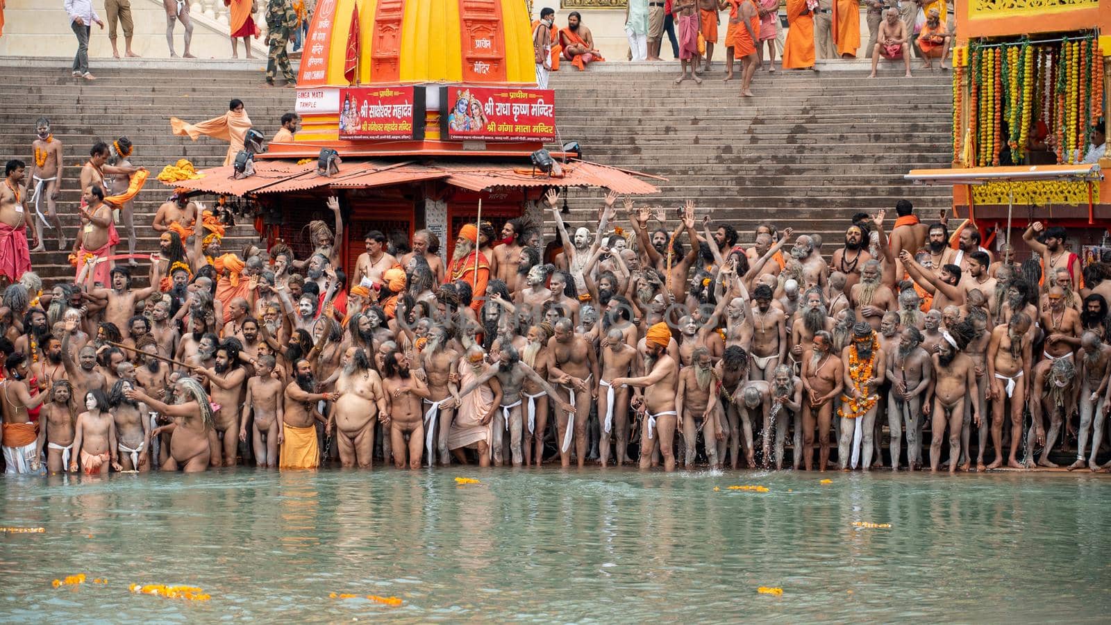 A Dip of Spirituality and faith, Maha Kumbh 2021 by stocksvids