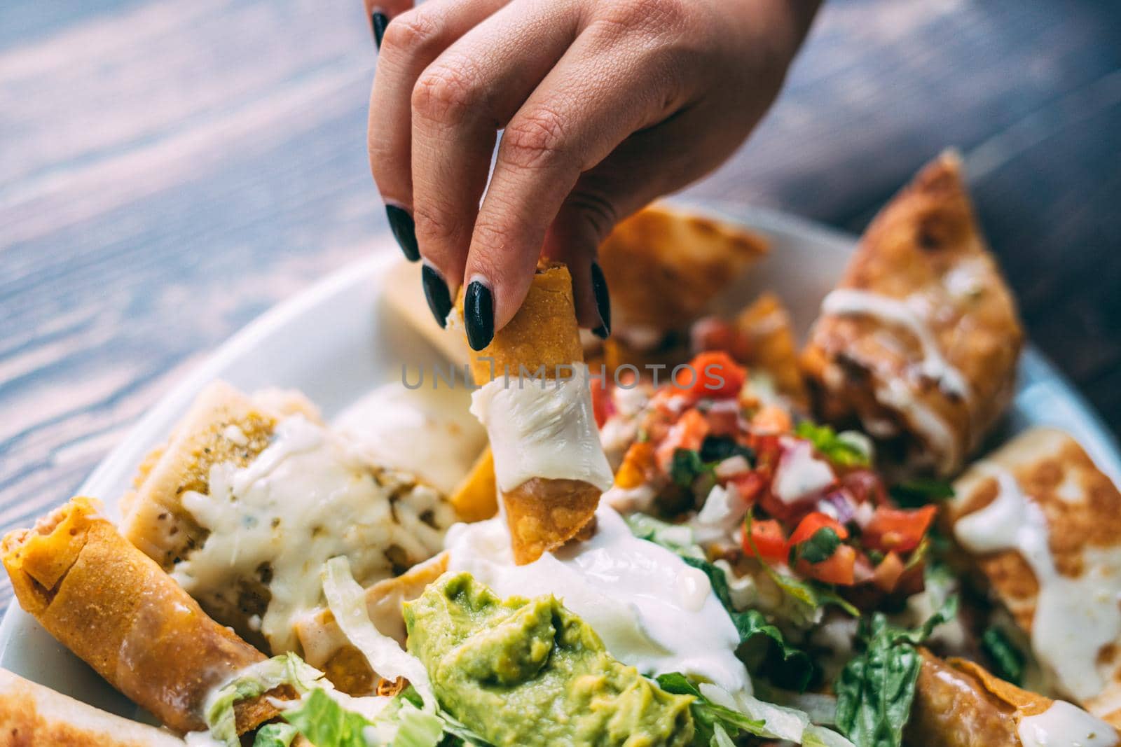 A delcious quesadillas platter snack