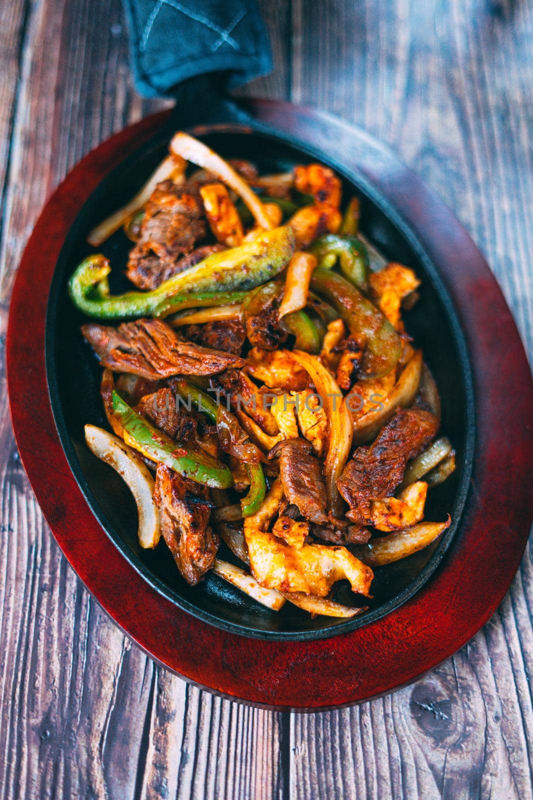 A pan of delicious taco fillings