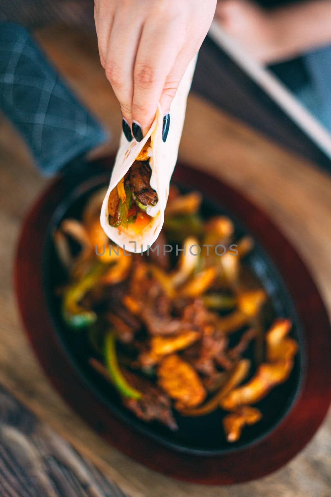 A pan of delicious taco fillings