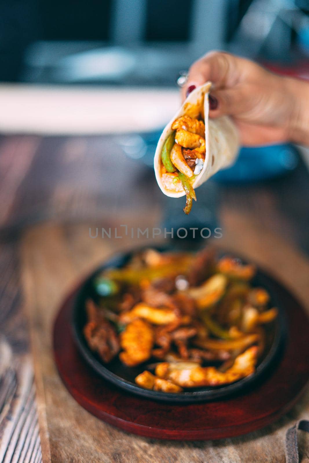 A pan of delicious taco fillings