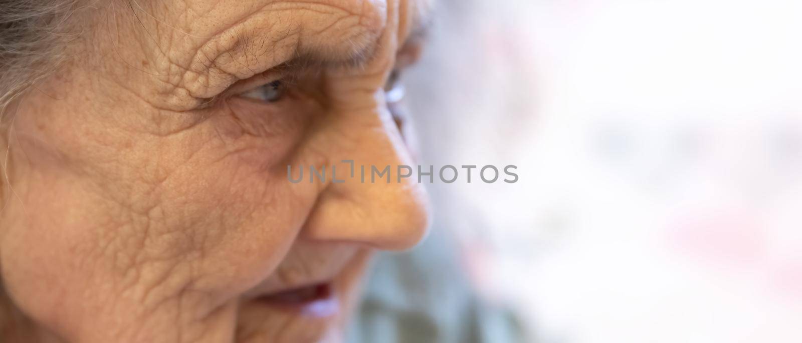 Very old tired woman by palinchak