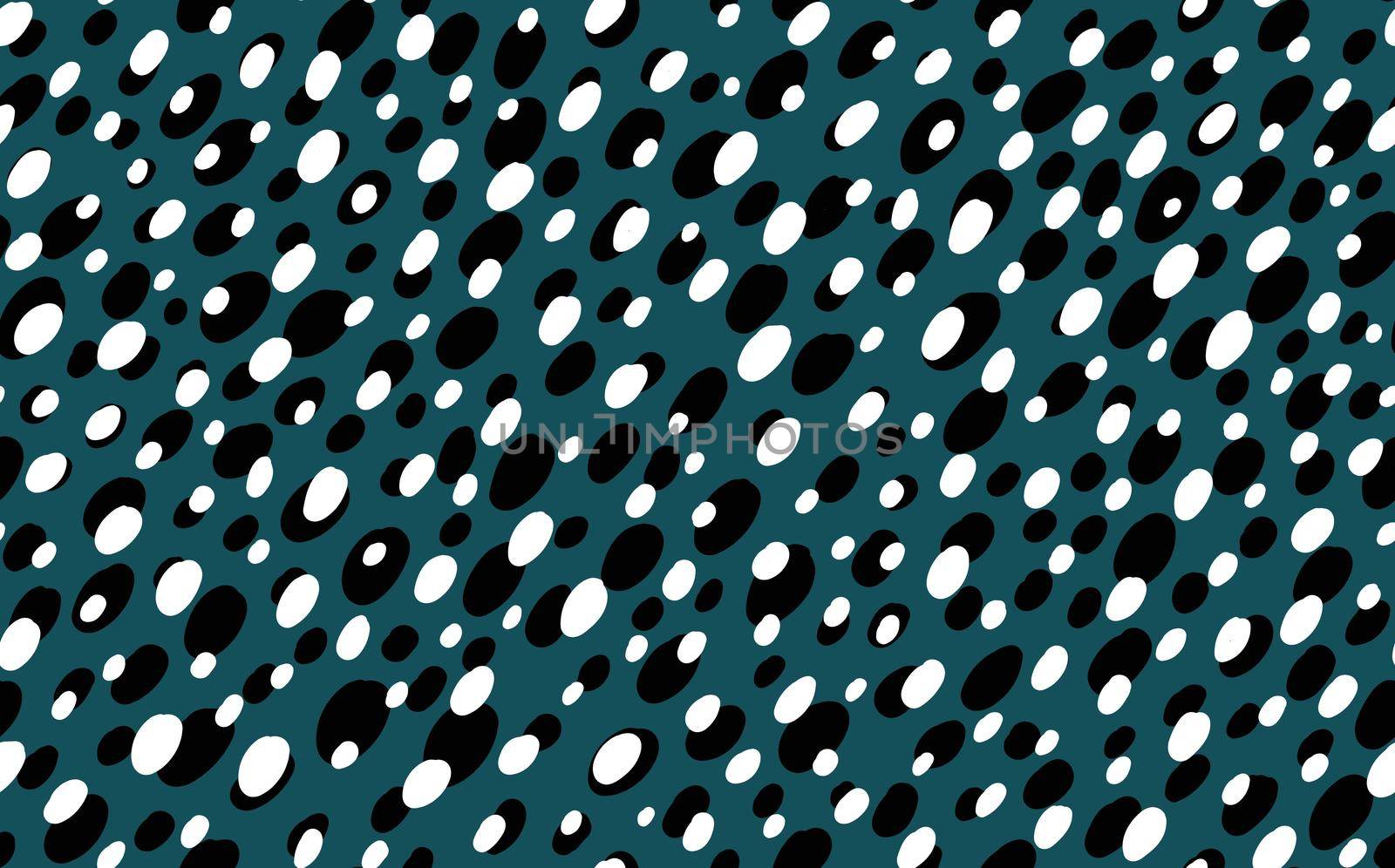 Abstract modern leopard seamless pattern. Animals trendy background. Green and black decorative vector stock illustration for print, card, postcard, fabric, textile. Modern ornament of stylized skin by allaku
