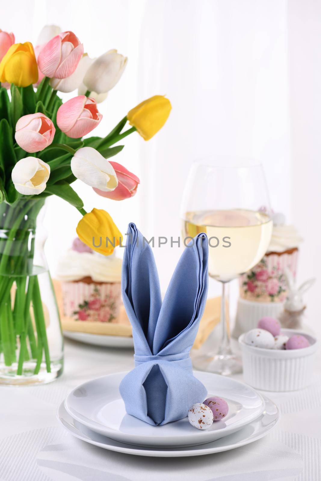 Festive table setting for Easter. by Apolonia