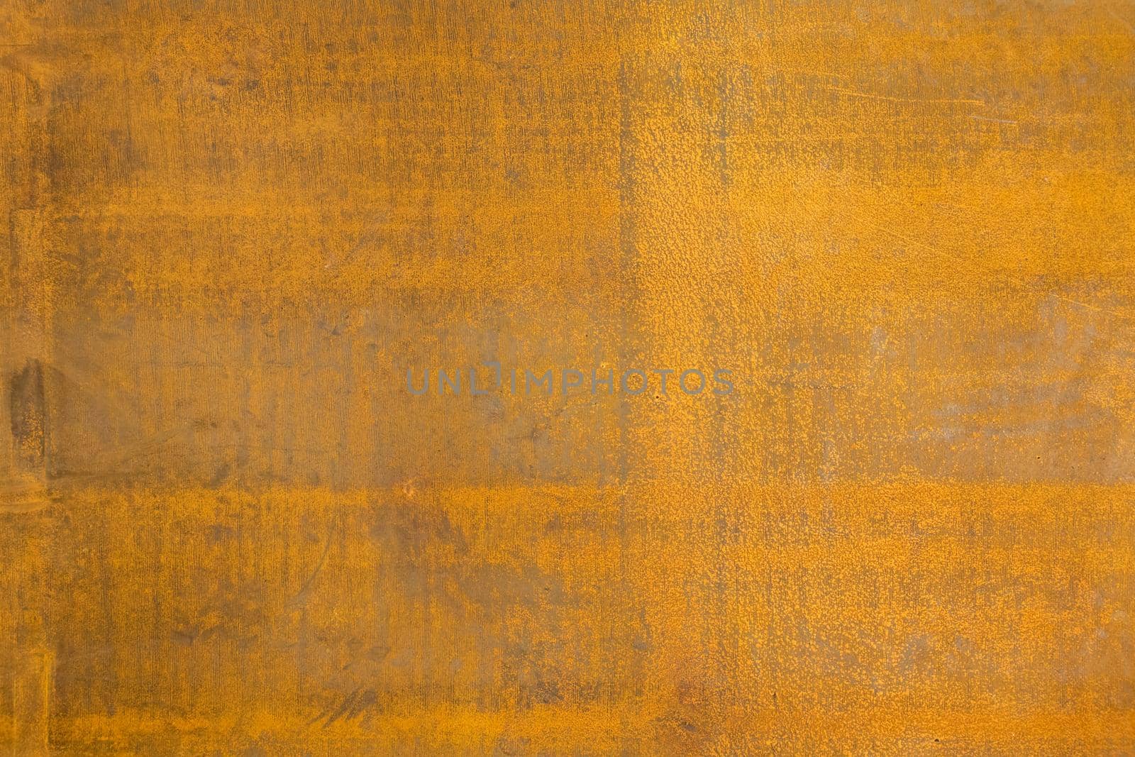 flat dry yellow rusted iron flat sheet surface close-up background and texture