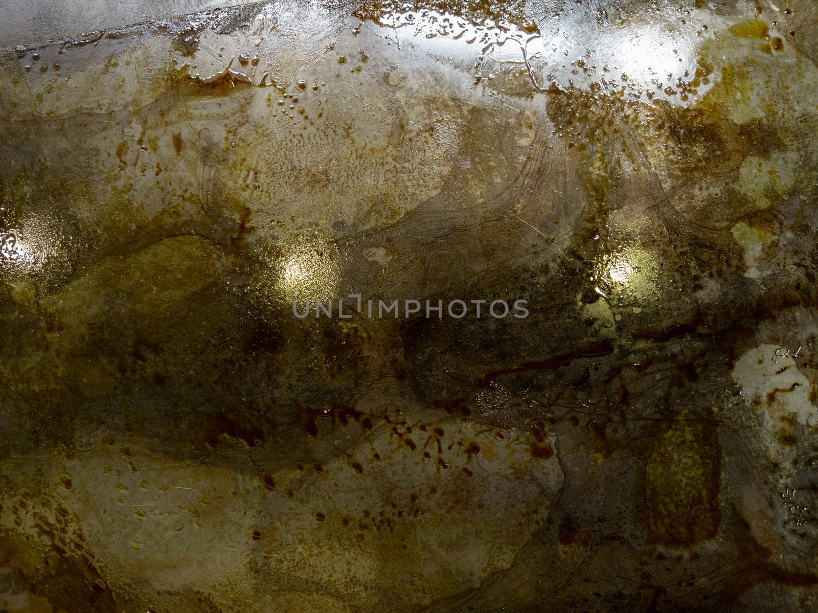 oiled burnt brown steel sheet full frame close-up industrial background