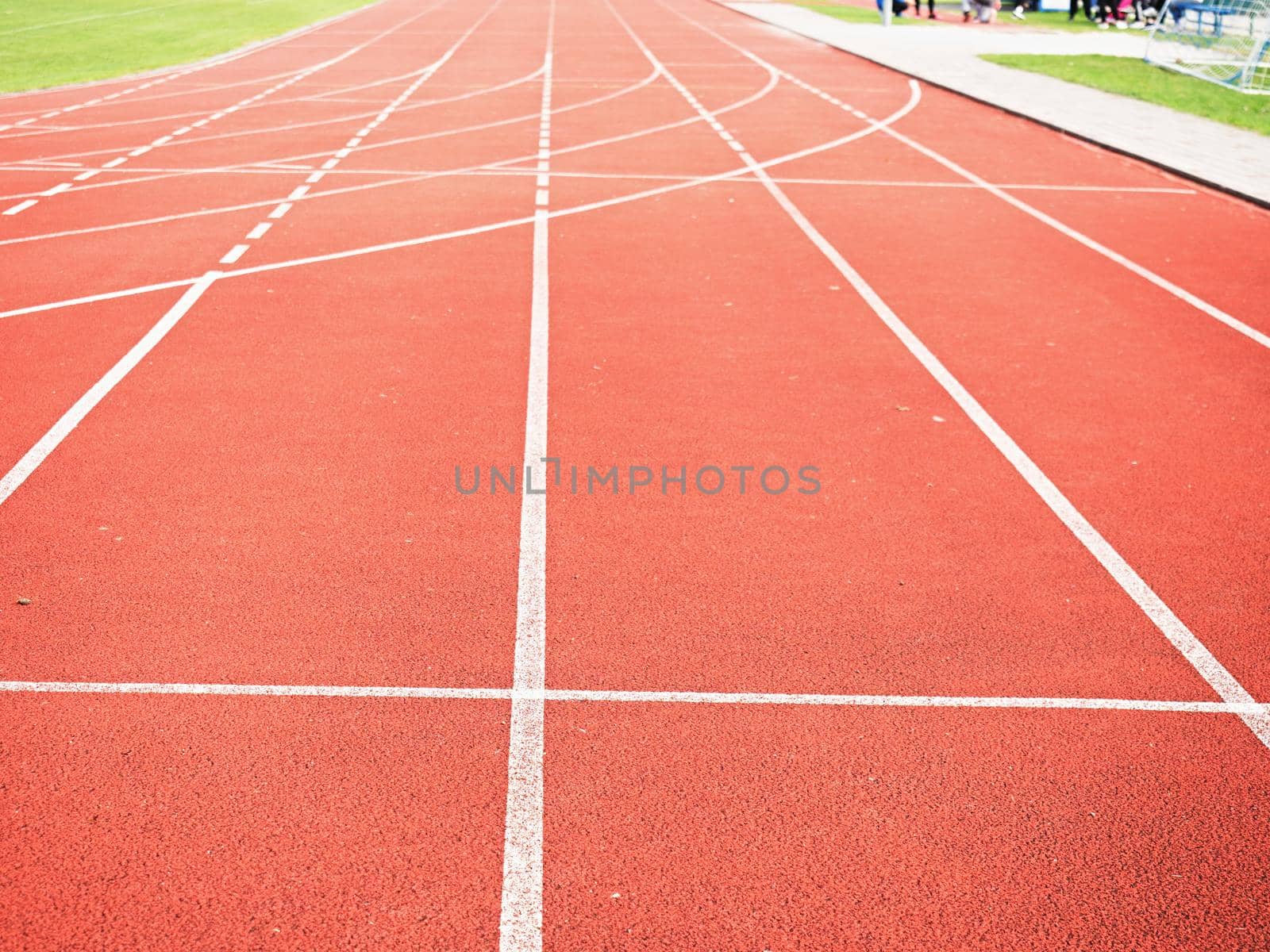 Empty running track for the background  by rdonar2