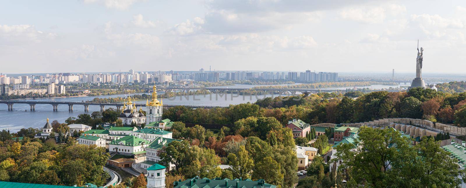 Aerial view on Kyiv city by palinchak
