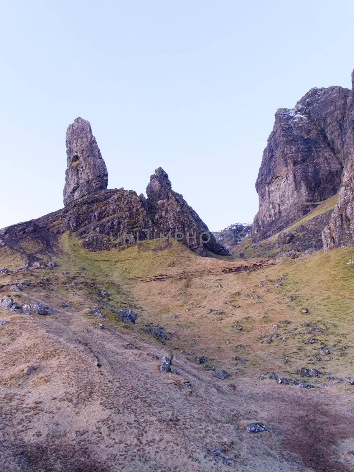 Scottish rocky landscape in Skye isle. Old man of Storr by rdonar2