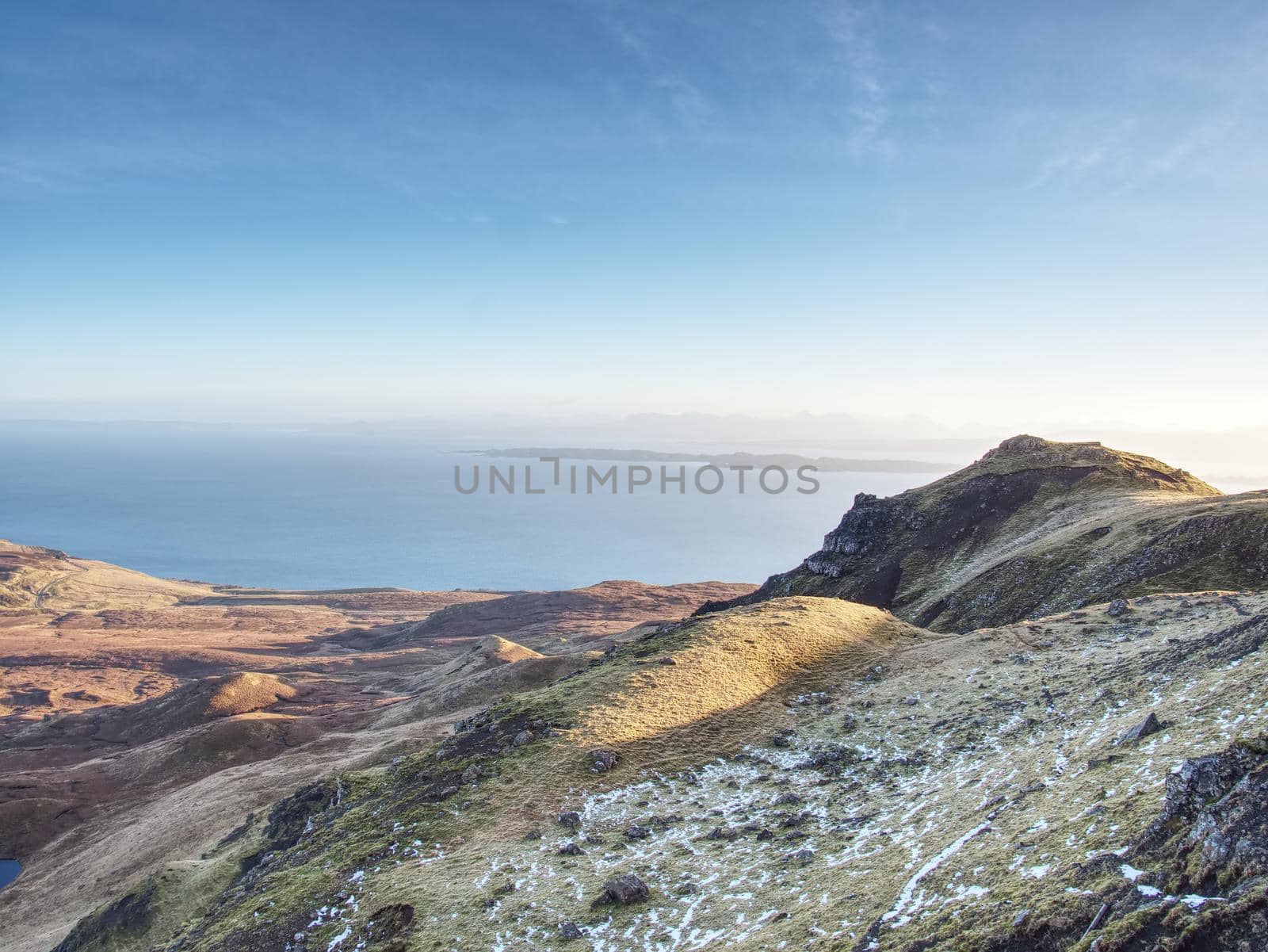 Highland Region Scotland United Kingdom , daybreak above sea at horizon by rdonar2