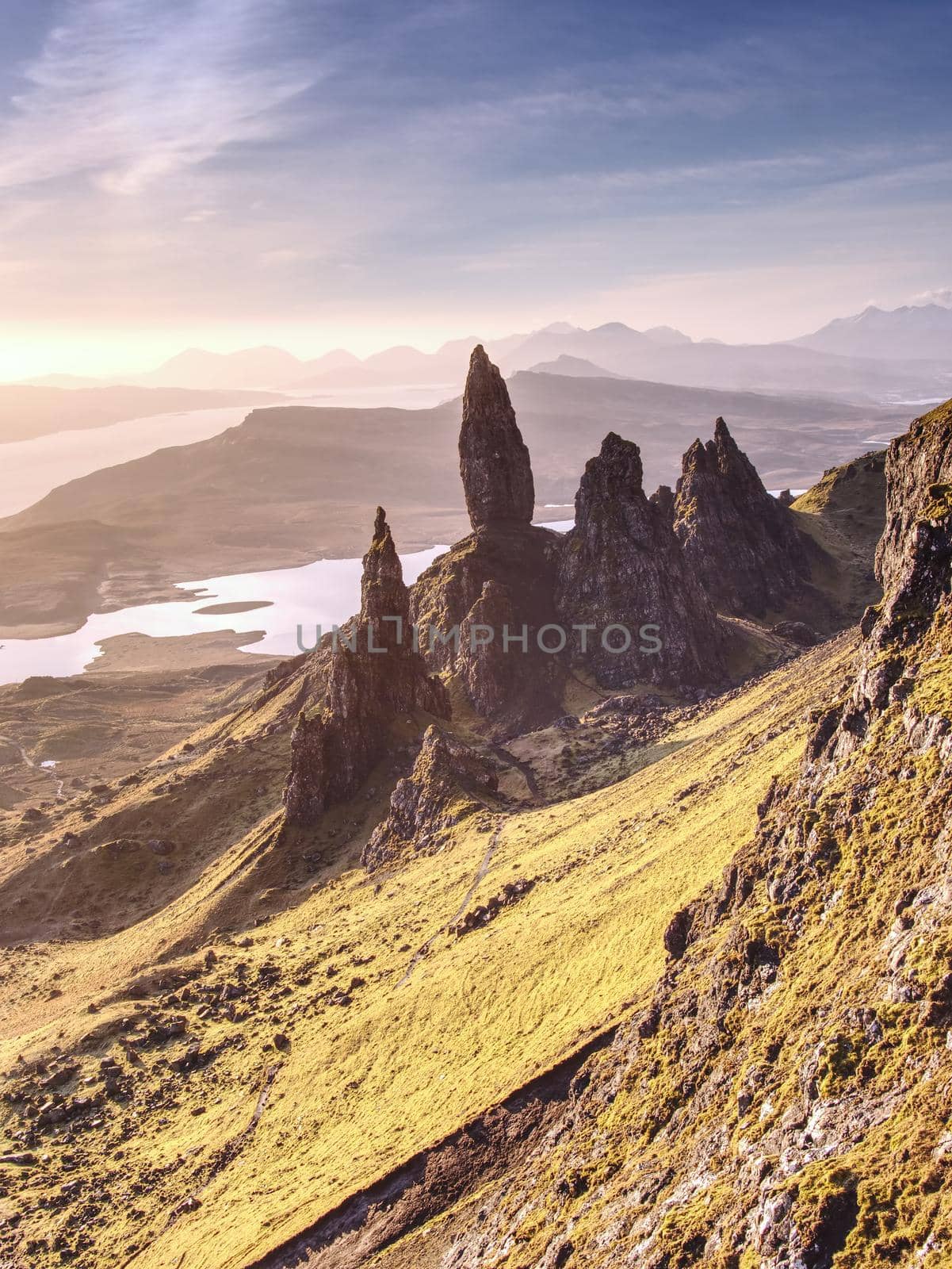 The Old Man of Storr is one of the most photographed wonders in the world. The Isle of Skye, Highlands in Scotland, United Kingdom. 