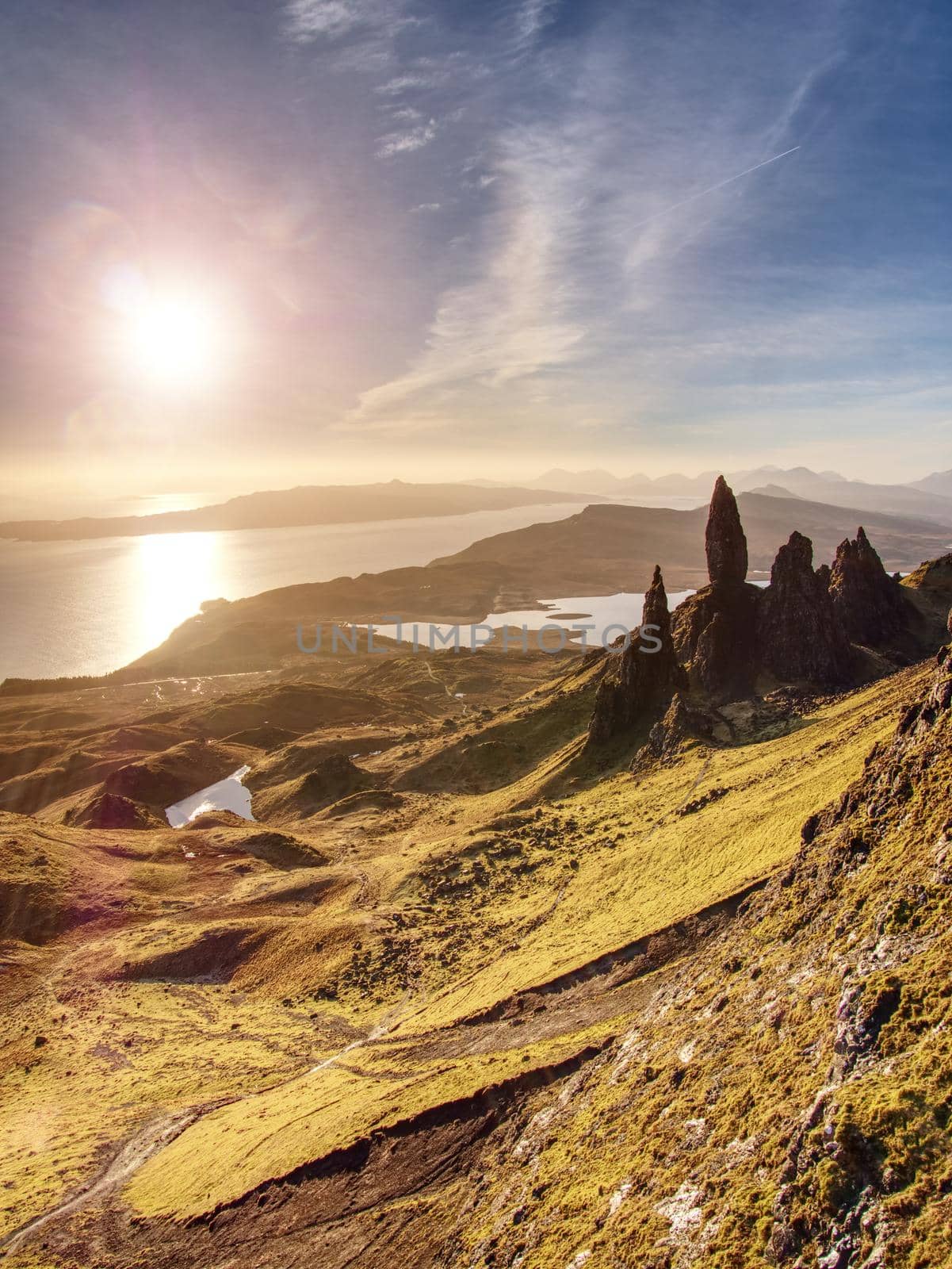 Hiking at  the Old Man of Storr. The Old Man of Storr is one of the most photographed wonders in the world.