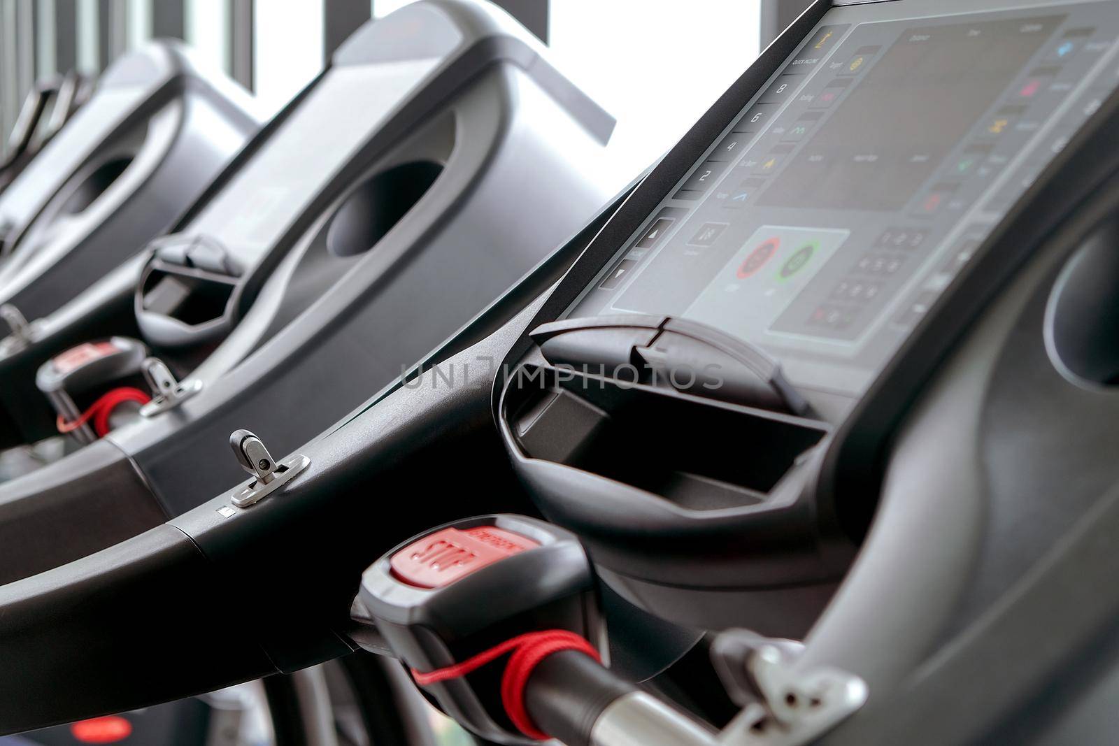 Detail image of Treadmill in fitness room background