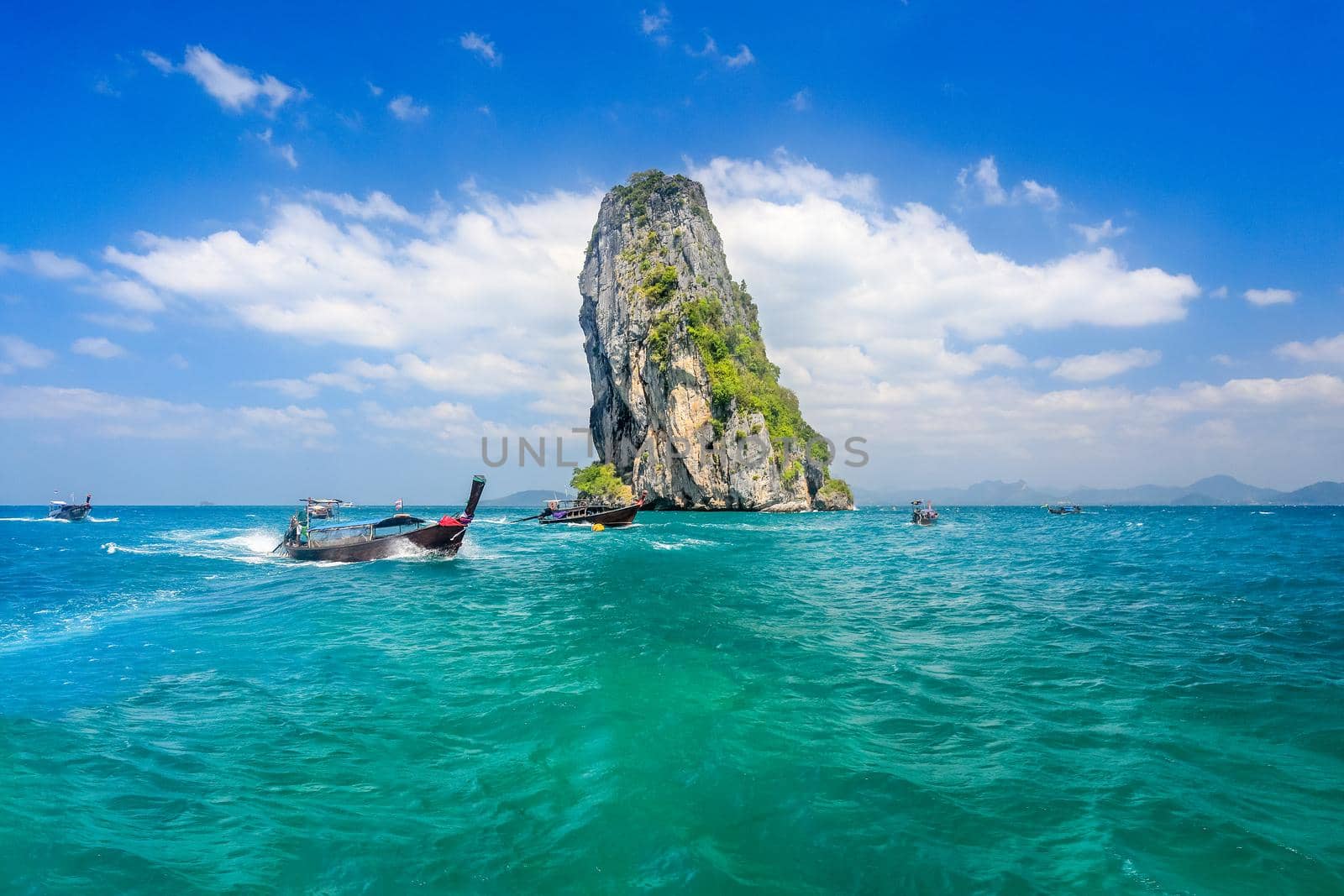 Long tail boat near Ao Nang ,Krabi Thailand