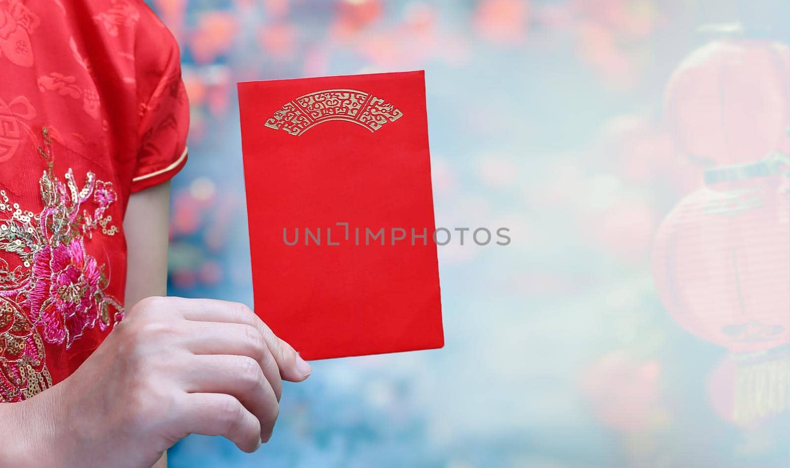 Red envelope chinese new year or hongbao(Mandarin) is given during holidays or special occasions
