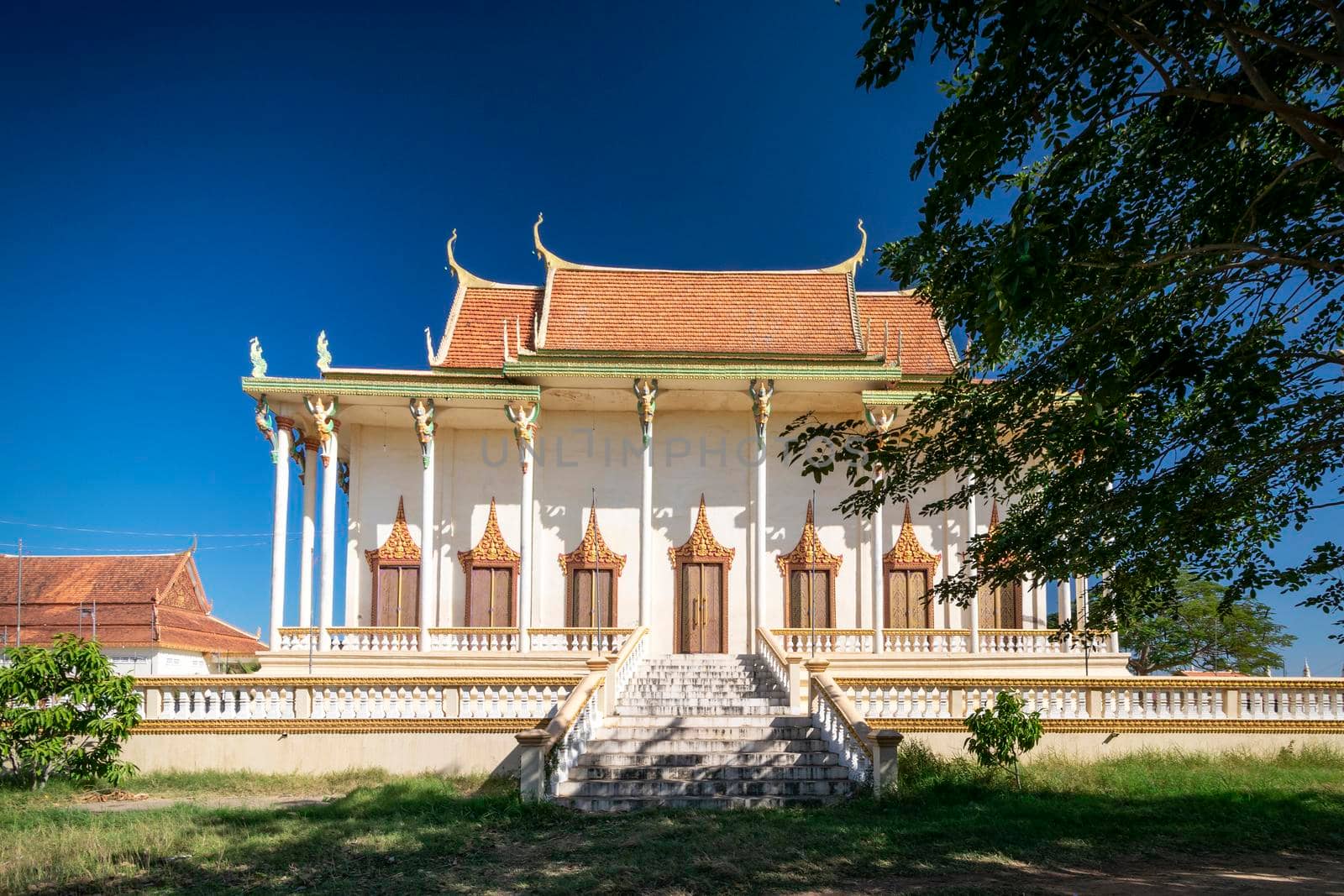 Wat Svay Andet Pagoda of Lakhon Khol Dance Unesco Intangible Cultural Heritage site in Kandal province near Phnom Penh Cambodia