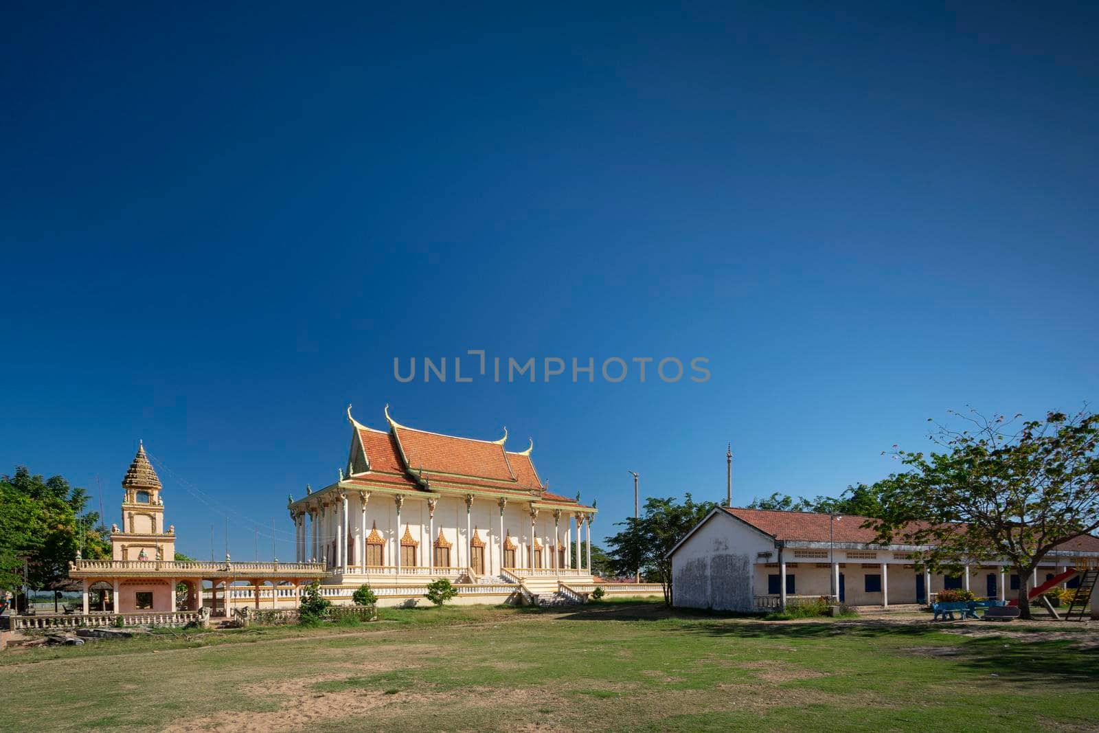 Wat Svay Andet Pagoda of Lakhon Khol Dance Unesco Intangible Cultural Heritage site in Kandal province near Phnom Penh Cambodia