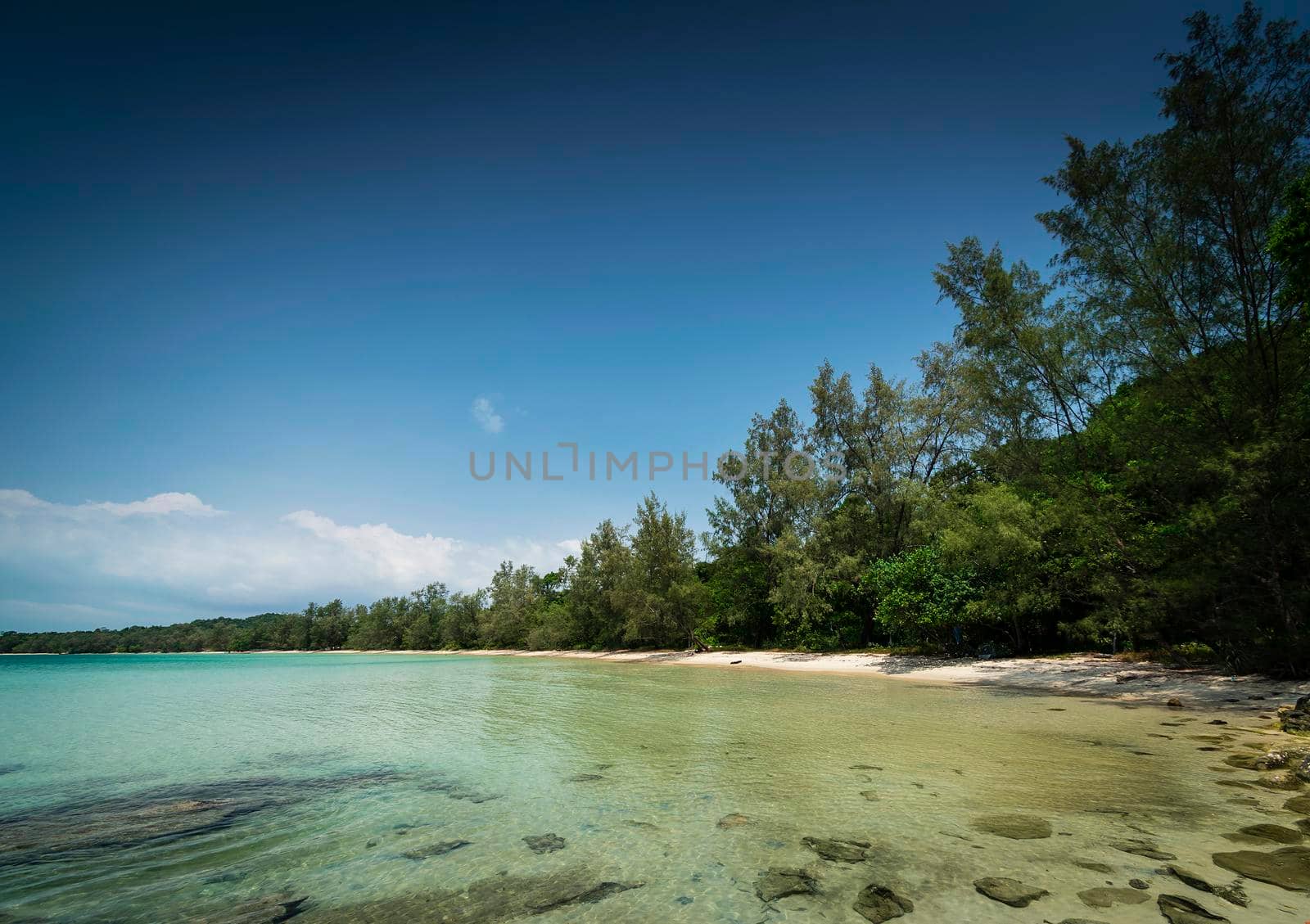 Long Beach on Koh Ta Kiev island near Sihanoukville Cambodia  by jackmalipan