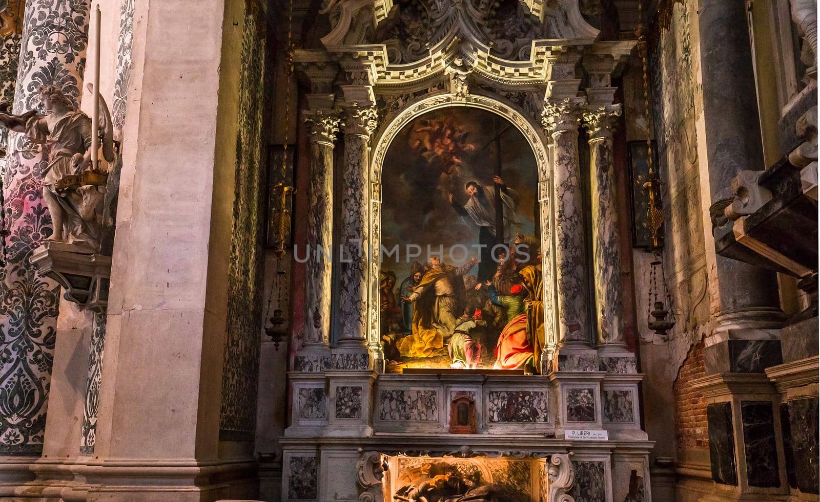 interiors of chiesa I Gesuiti, Venice, Italy by photogolfer