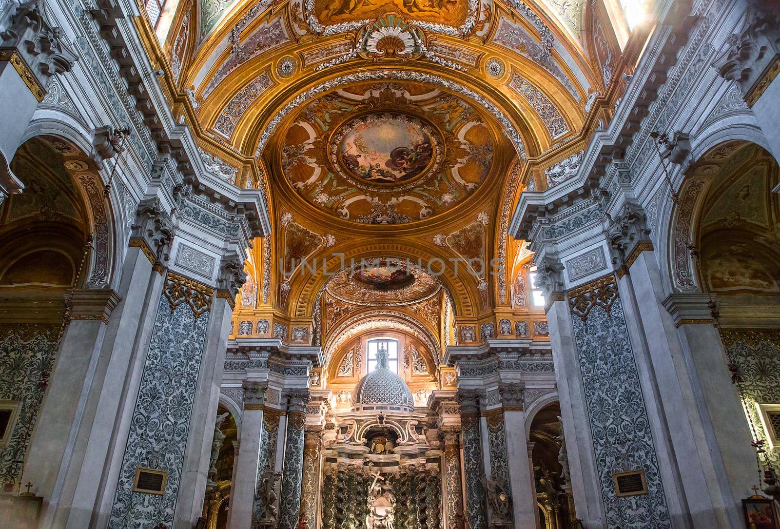 interiors of chiesa I Gesuiti, Venice, Italy by photogolfer