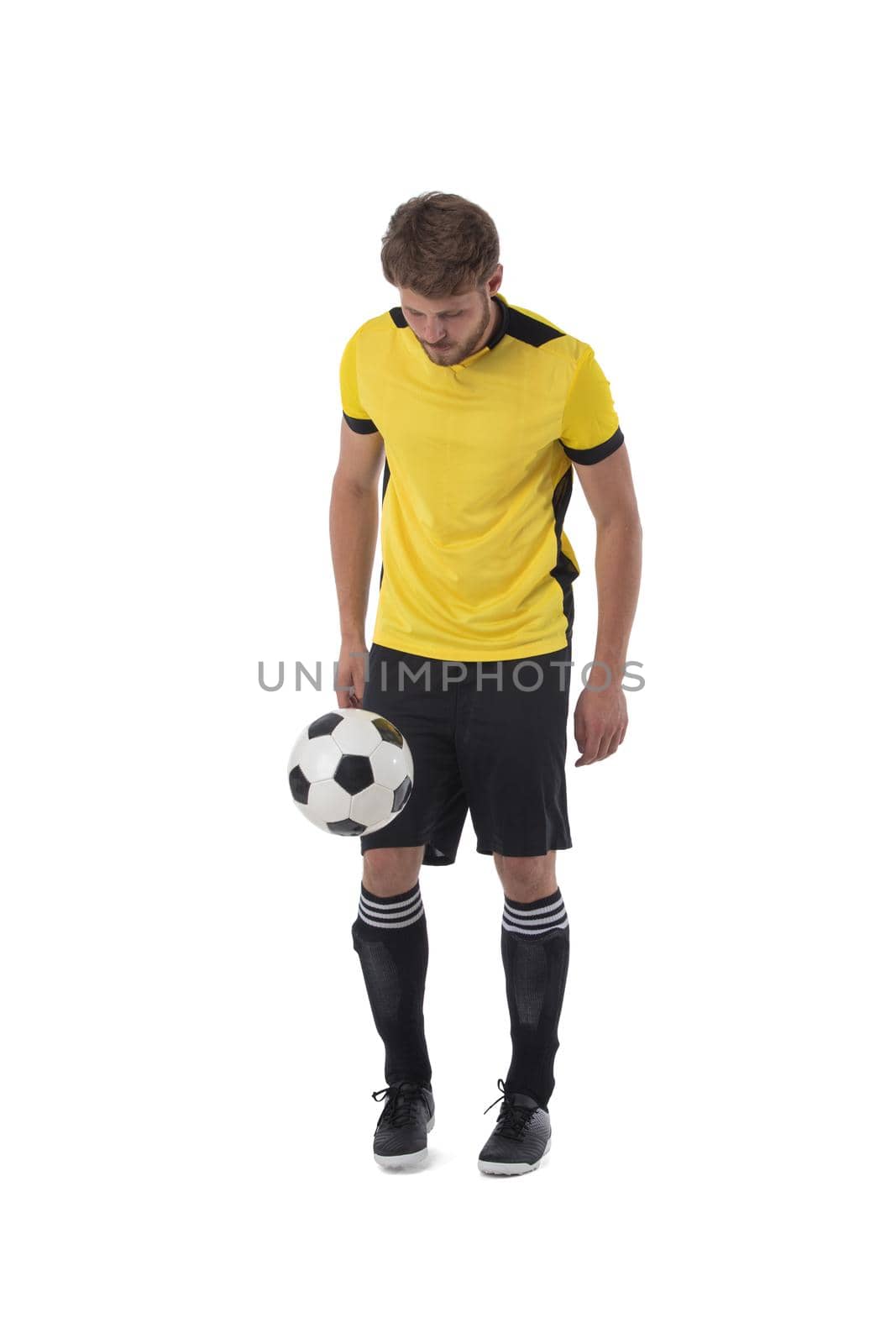 Soccer player kick ball by ALotOfPeople