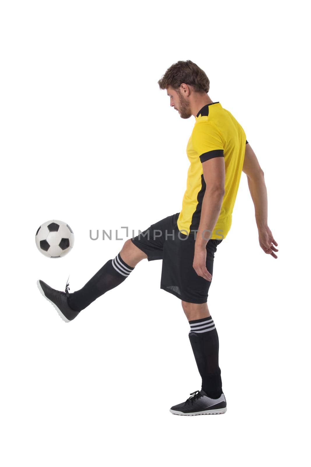 Soccer player kick ball by ALotOfPeople