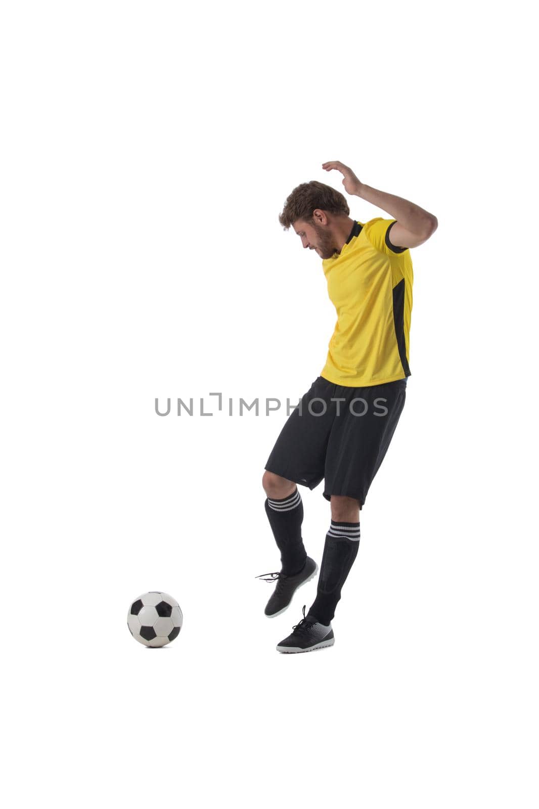 Soccer player kick ball by ALotOfPeople