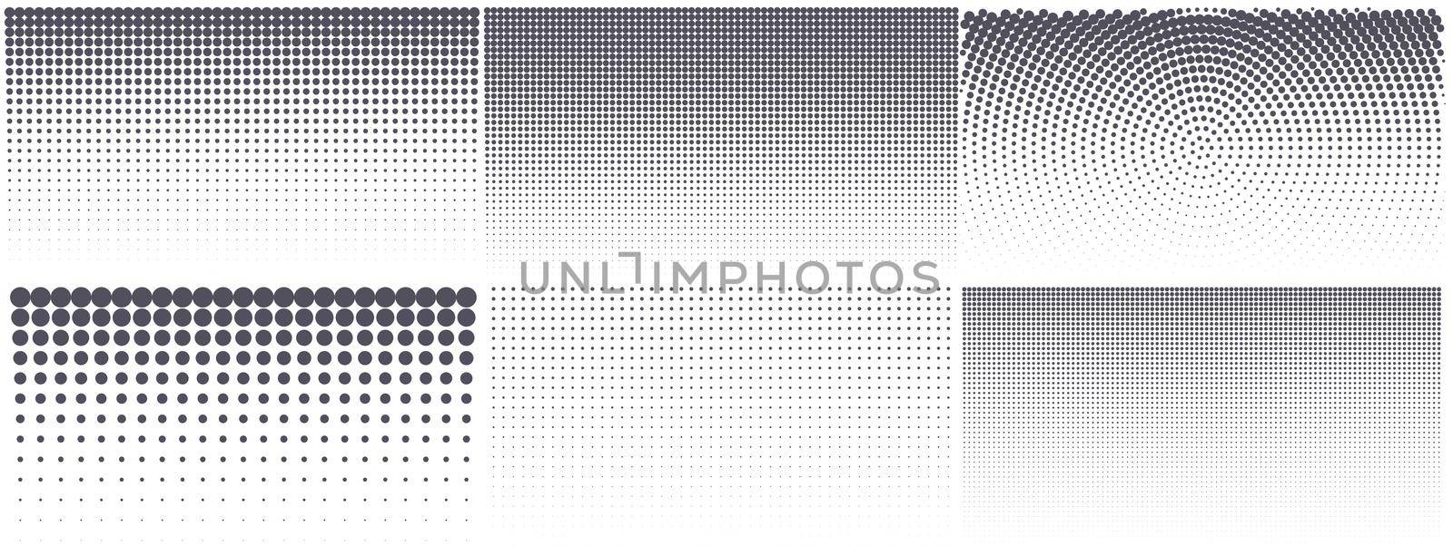 Modern halftone background. Vintage dotted texture for anime or manga design. Abstract comic popart grunge background. Vector illustration