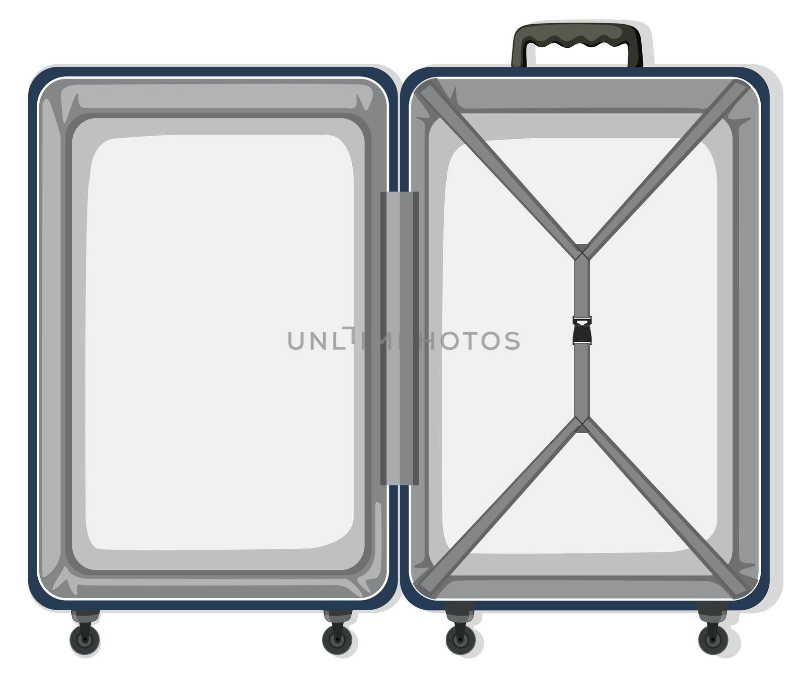 An empty travel luggage by iimages