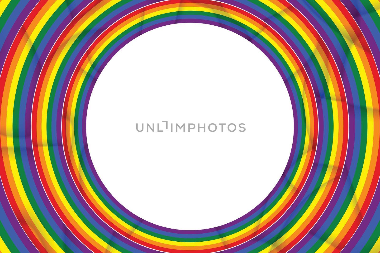 Flag LGBT icon, round frame. Template design, vector illustration. Love wins. LGBT symbol in rainbow colors. Gay pride collection.