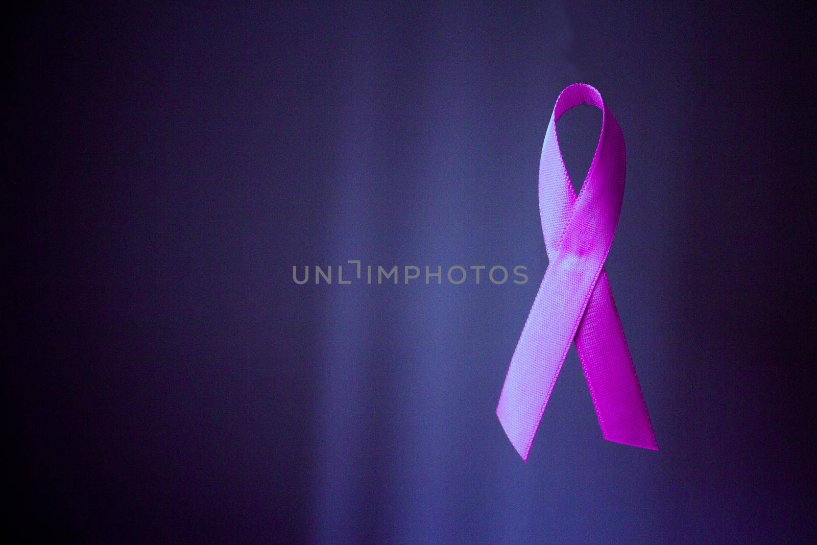 Breast cancer symbol. Three pink ribbons