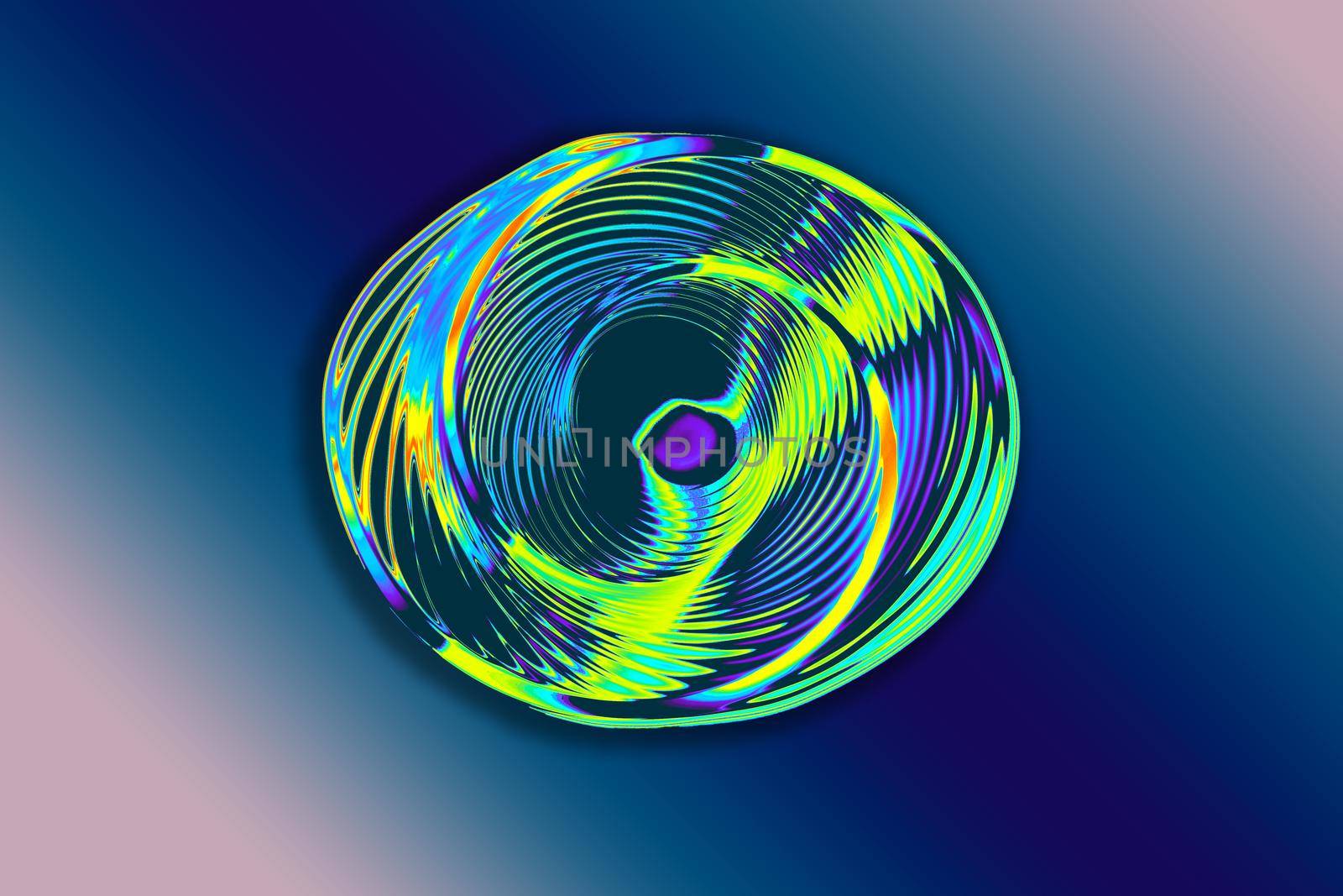 Colorful spiral abstract circular rotating spiral  by berkay