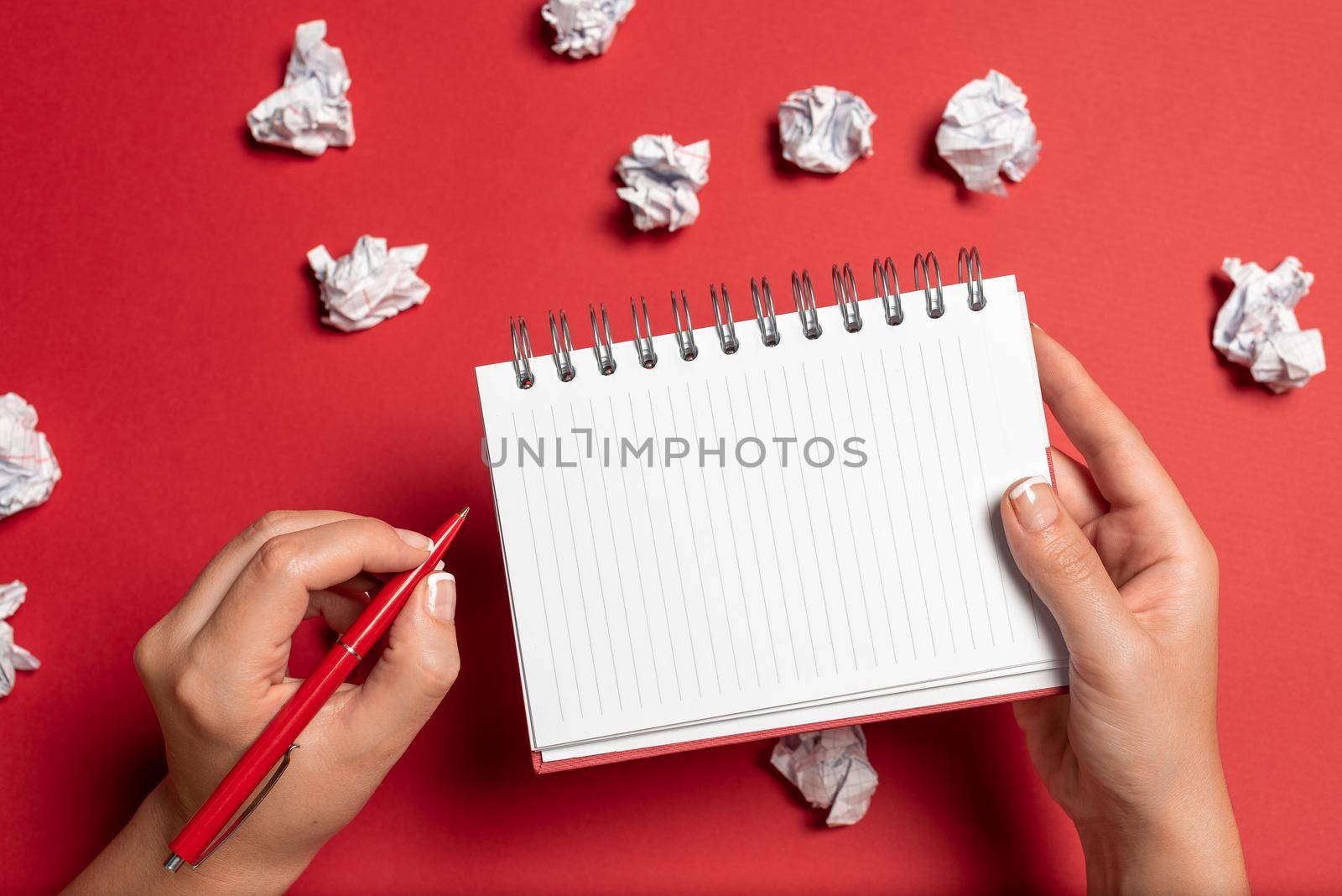 Drawing Creative Designs Taking Important Notes Planning New Ideas