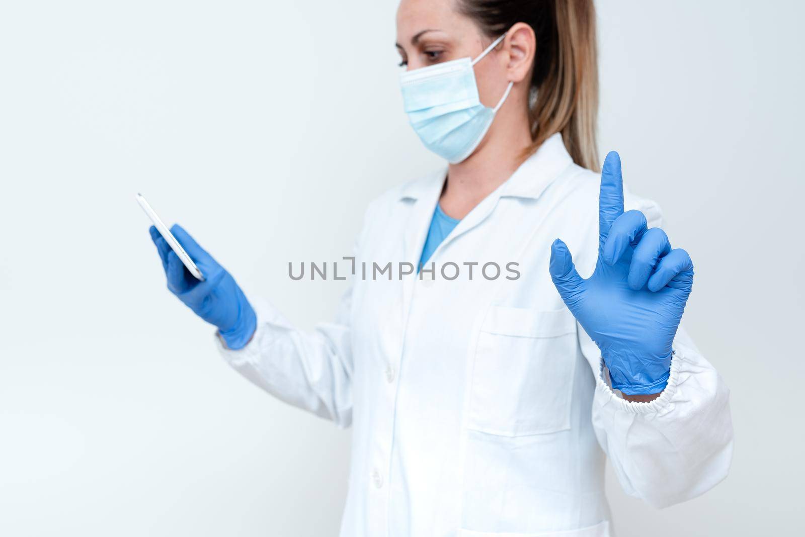 Demonstrating Medical Techology Presenting New Scientific Discovery