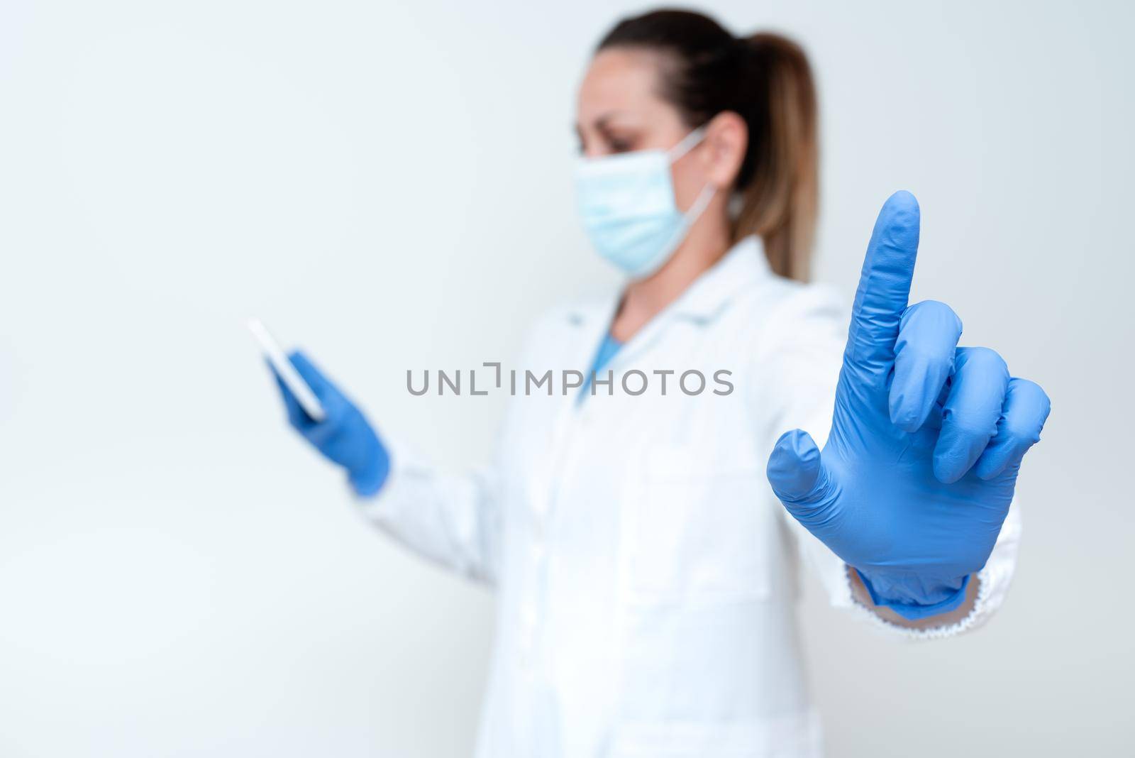 Demonstrating Medical Techology Presenting New Scientific Discovery