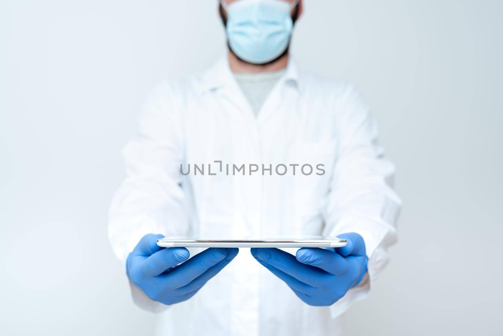 Demonstrating Medical Technology Presenting New Scientific Discovery