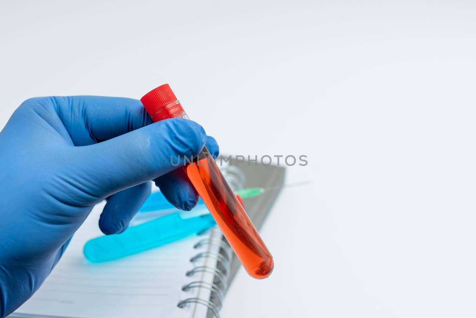 Writing Important Medical Notes Laboratory Testing Of New Virus Medicine