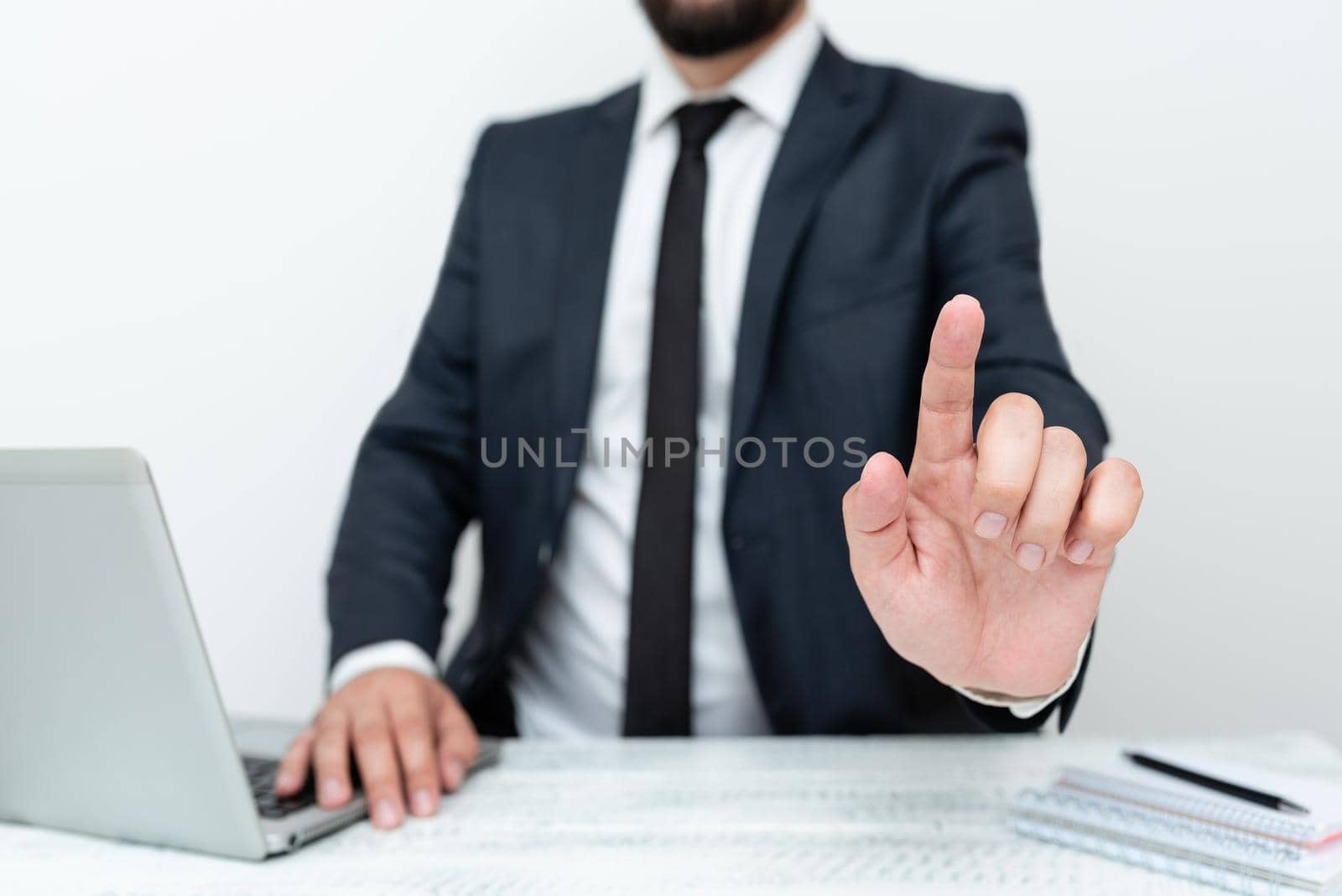 Remote Office Work Online Presenting Communication Technology