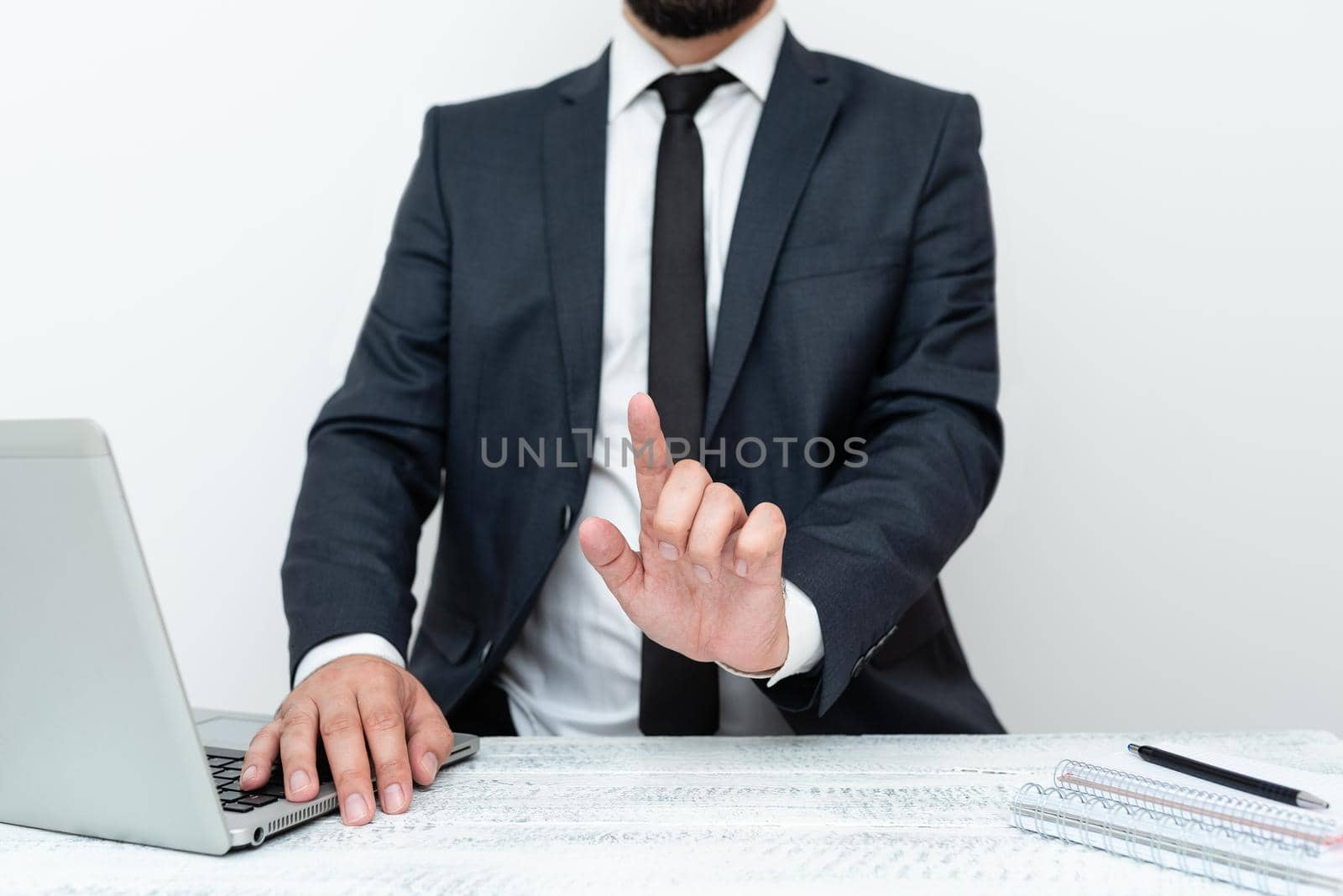 Remote Office Work Online Presenting Communication Technology