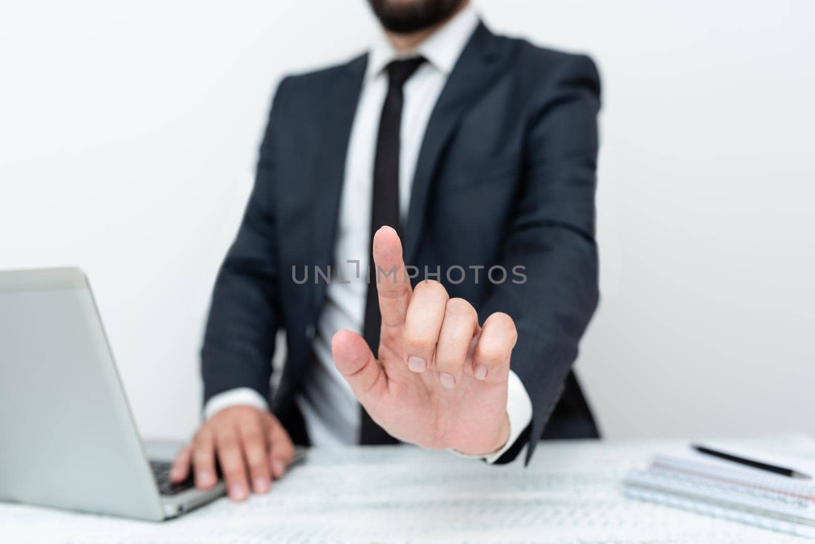 Remote Office Work Online Presenting Communication Technology