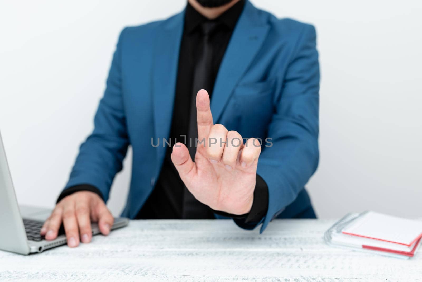 Remote Office Work Online Presenting Business Plans Designs