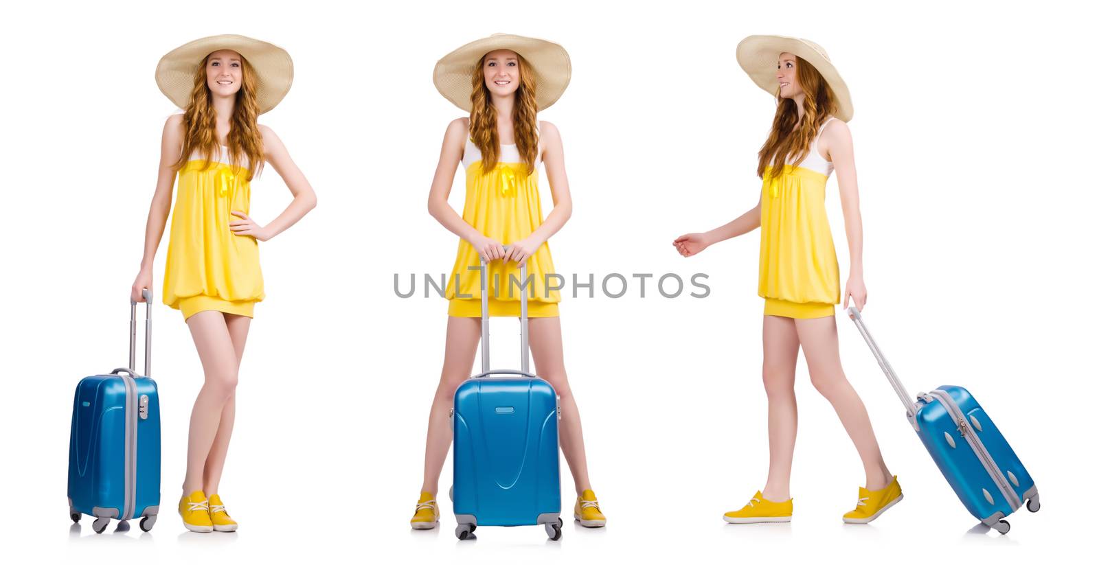 Woman preparing for summer vacation by Elnur