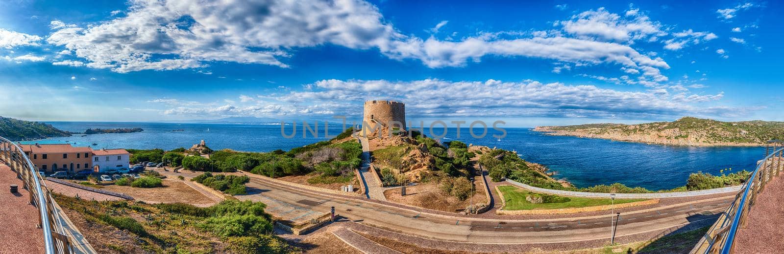 Longonsardo tower, iconic landmark in Santa Teresa Gallura, Sardinia, Italy by marcorubino