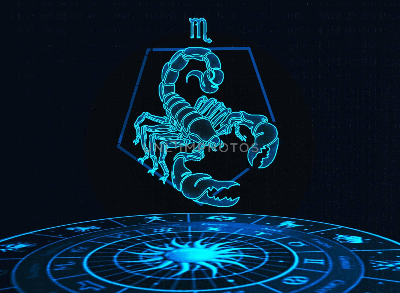 Scorpion Scorpio zodiac animal sign design graphic