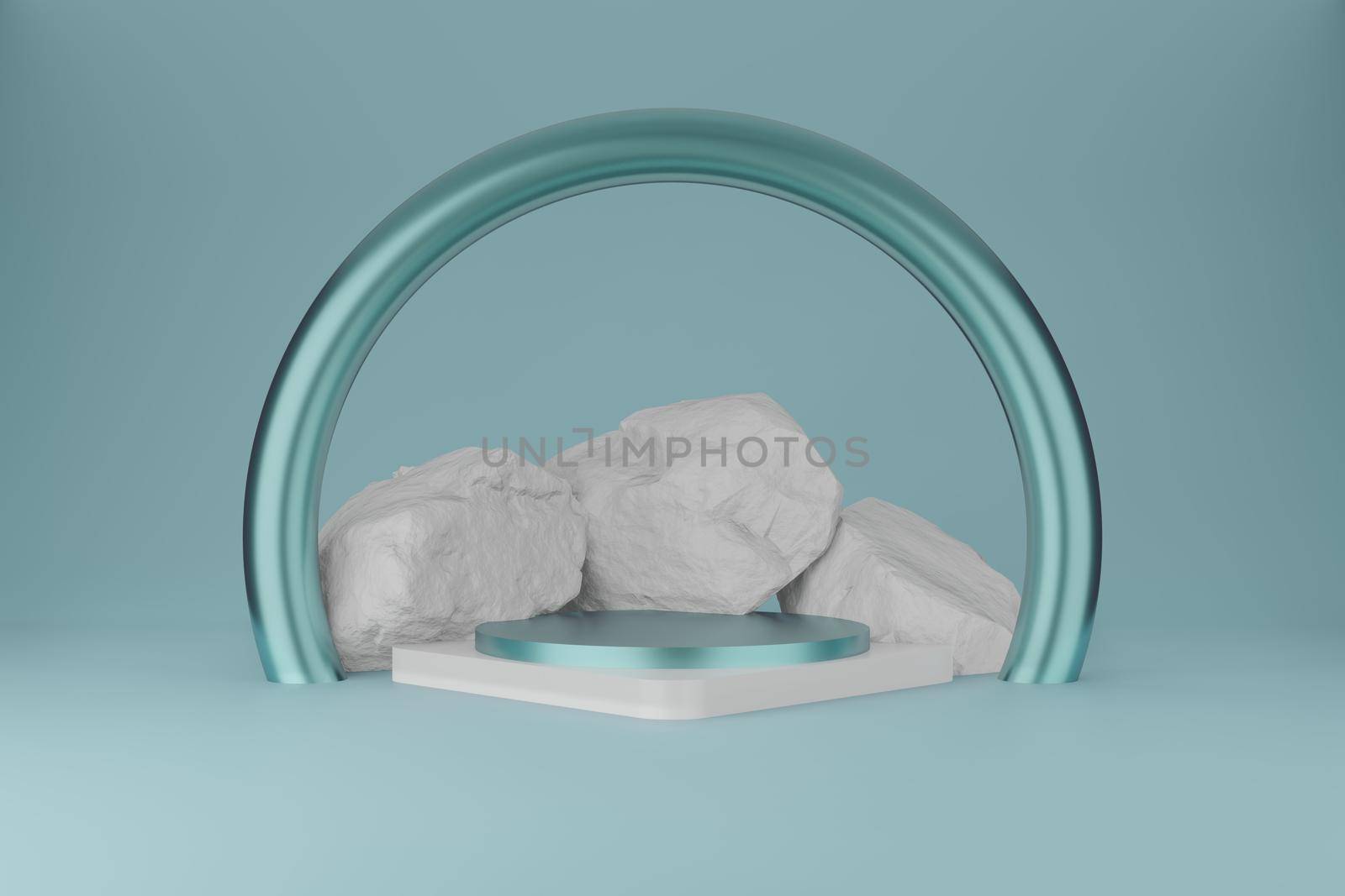 Premium minimal podium studio background for product display. Abstract Background Scene 3d Render for product advertise.