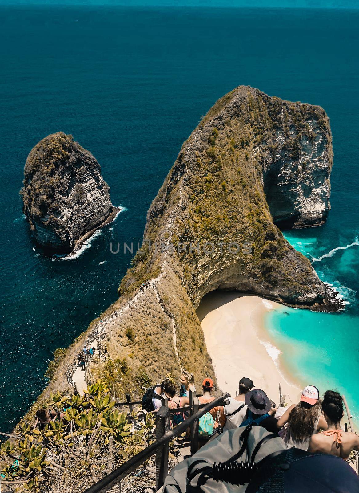 Manta Bay or Kelingking Beach on Nusa Penida Island, Bali, Indonesia