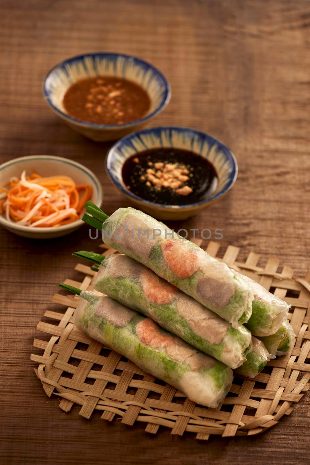 Fresh Spring Roll, Vietnamese Food.