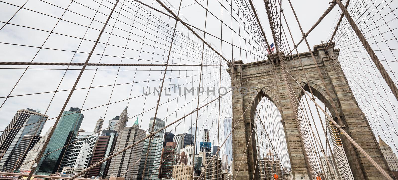 Brooklyn Bridge in New York by palinchak